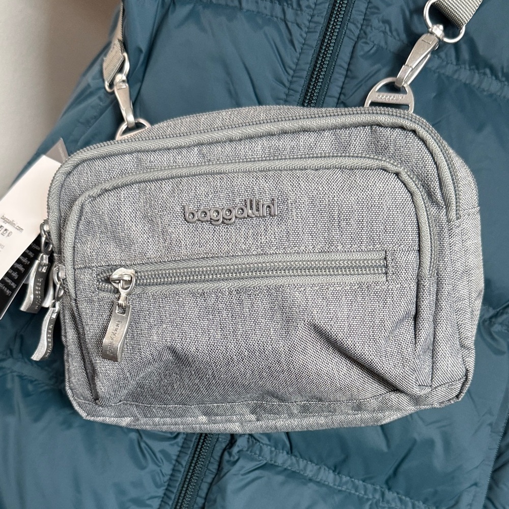 Baggallini Silver Crossbody Bag